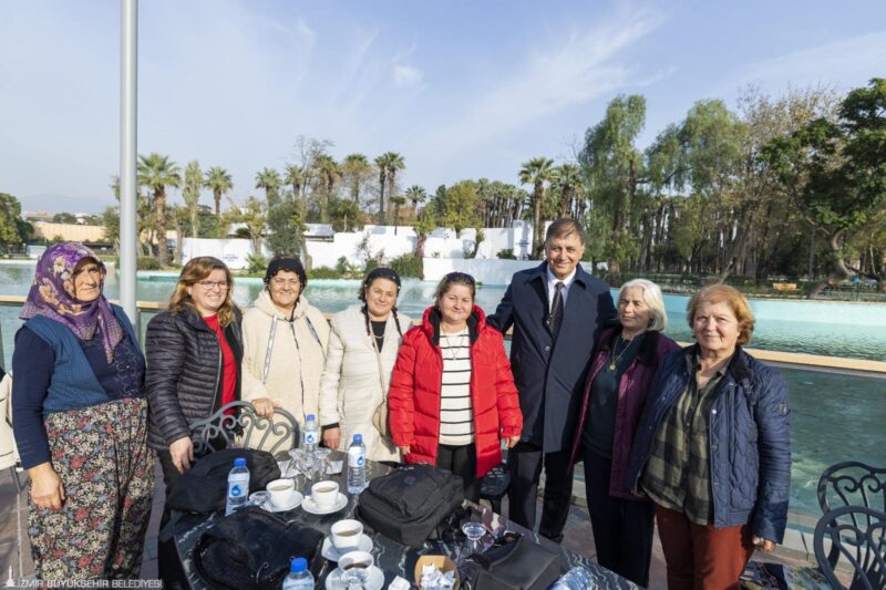 İzmir Büyükşehir Belediye Başkanı Dr. Cemil Tugay’ın Beydağ ziyareti sırasında