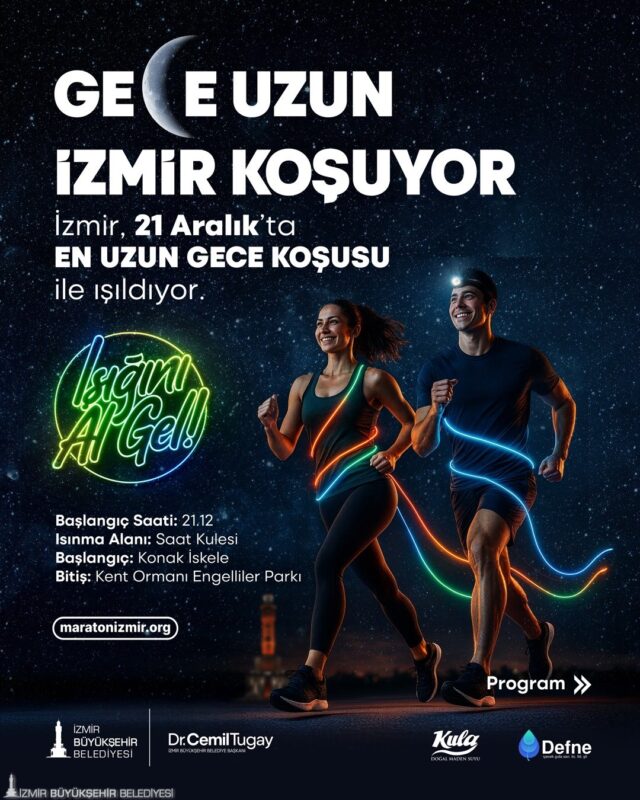 İzmir Büyükşehir Belediyesi tarafından 21 Aralık’ta yılın en uzun gece