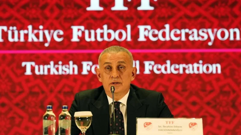 TFF Başkanı İbrahim Hacıosmanoğlu, Riva’daki basın toplantısında Galatasaray yönetimiyle yaptığı