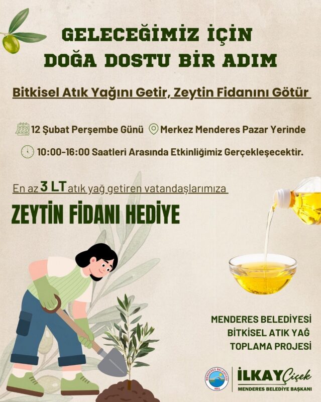 Menderes Belediyesi, “Geleceğimiz İçin Doğa Dostu Bir Adım” sloganı ile