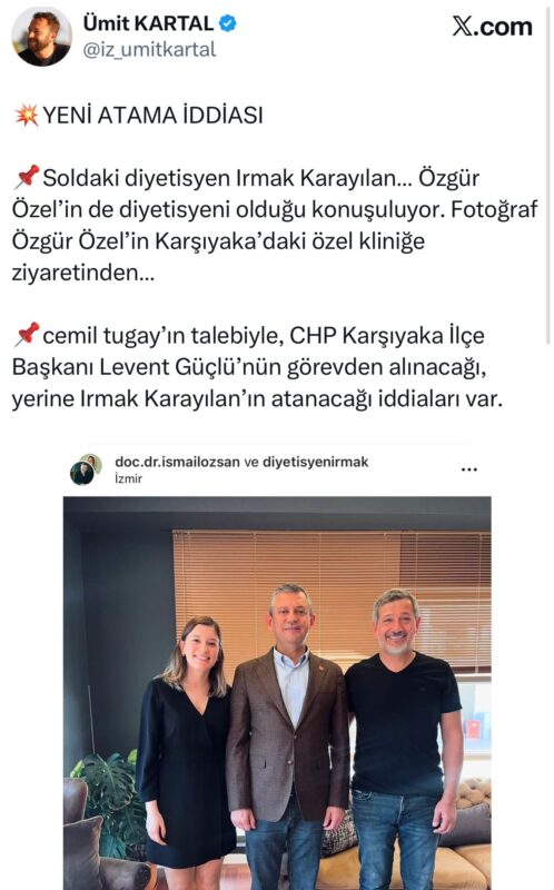 İzmir siyasetinde dikkat çeken bir iddia gündeme geldi. İz Gazete