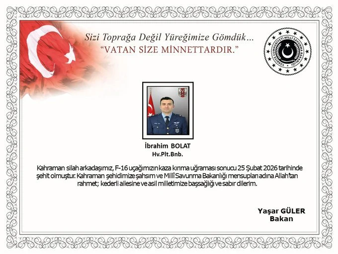 Balıkesir’in Karesi ilçesinde 9. Ana Jet Üs Komutanlığı’na ait F-16