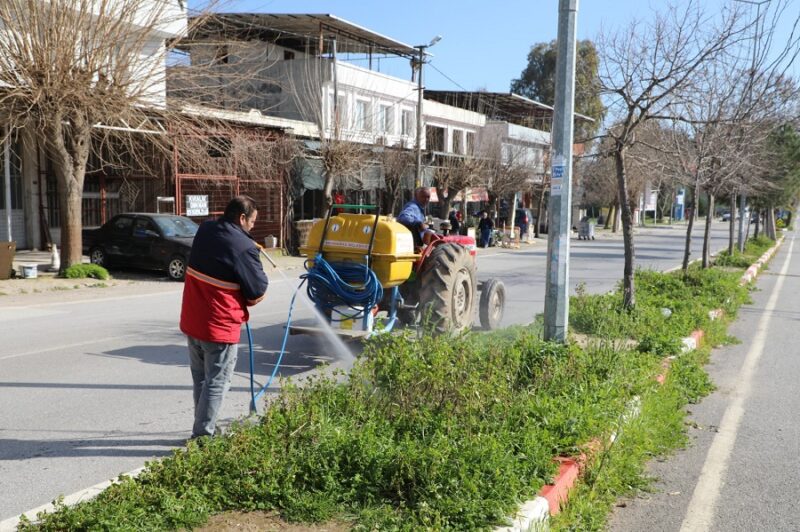 Menderes Belediyesi, yılın ilk ot ilaçlama çalışmasını başlattı.
Menderes Belediyesi, her