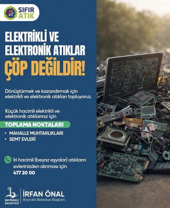 
Bayraklı Belediyesi, çevre kirliliğini önlemek ve geri dönüşümü yaygınlaştırmak amacıyla