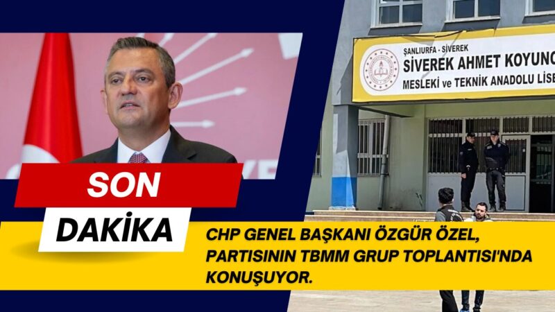 Cumhuriyet Halk Partisi (CHP) Genel Başkanı Özgür Özel, partisinin grup