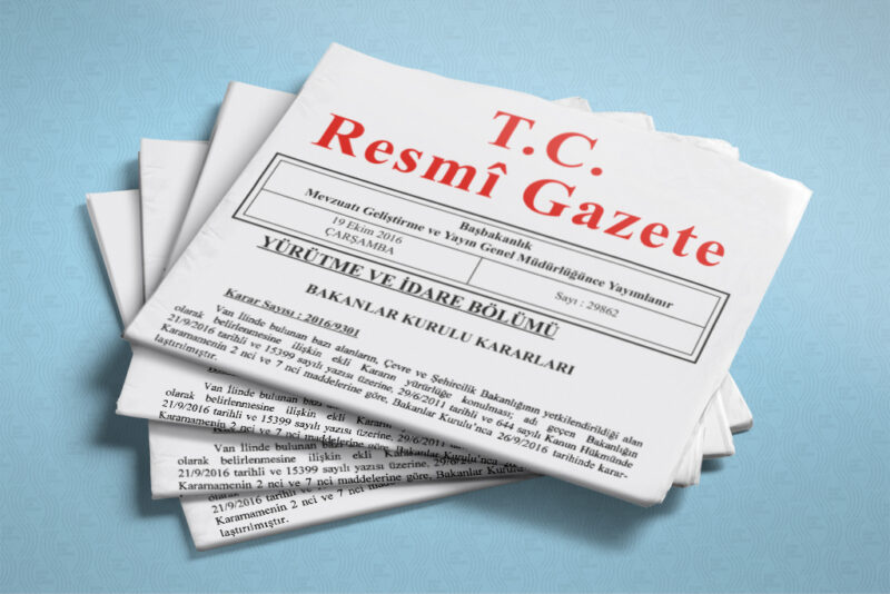 Resmi Gazete'de 16 Nisan 2026 tarihli kararlar, yönetmelikler ve tebliğler