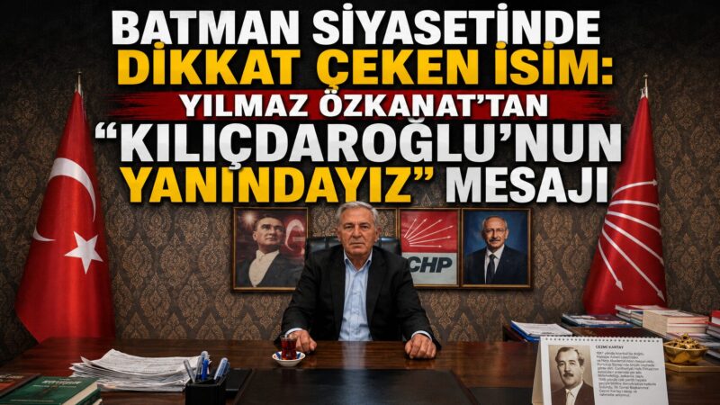 Batman siyasetinin yakından tanıdığı isimlerden Yılmaz Özkanat, Cumhuriyet Halk Partisi’nde
