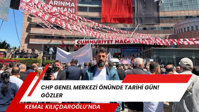 Ankara’da CHP Genel Merkezi önünde hareketlilik sabah saatlerinden itibaren dikkat