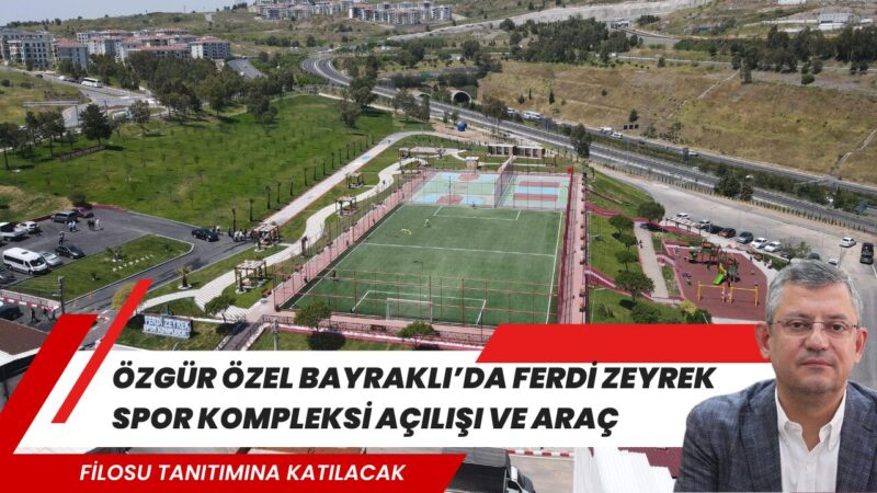 Bayraklı Belediyesi tarafından yapımı tamamlanan Ferdi Zeyrek Spor Kompleksi hizmete