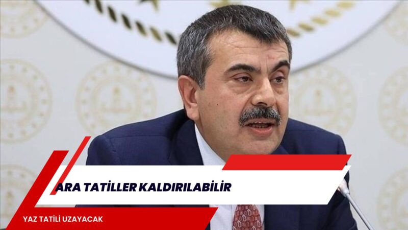 Milli Eğitim Bakanı Yusuf Tekin, eğitim takvimine ilişkin önemli bir