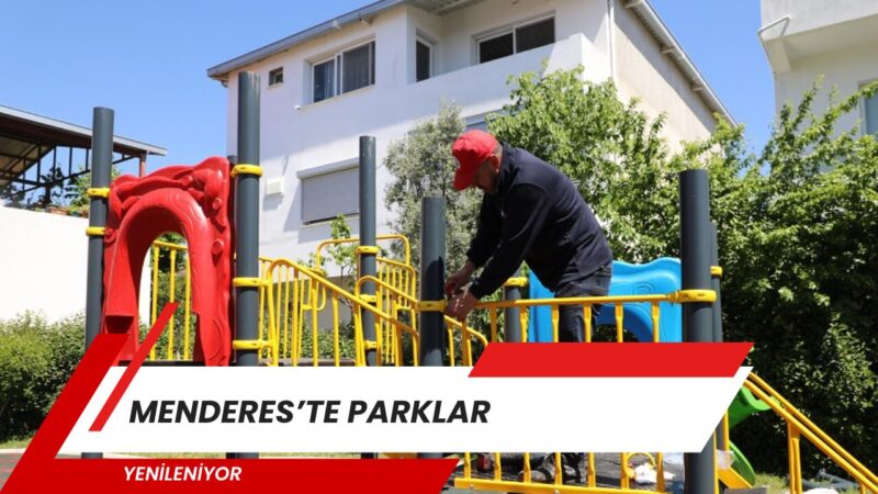 Menderes Belediyesi, Şehit Mustafa Mutlu Parkı’nı yenileyerek 2 yılda yenilenen