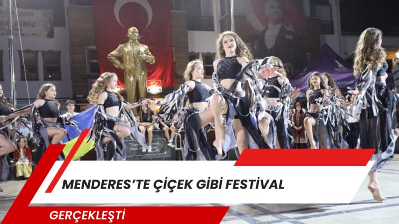 Menderes Belediyesi, düzenlediği Mandalina Çiçeği Festivali ile izleyenlere keyifli anlar