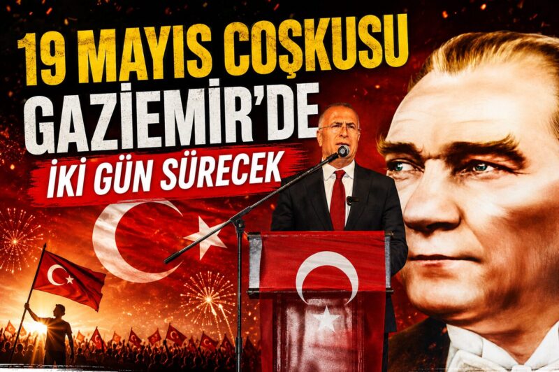 Gaziemir Belediyesi’nin düzenlediği 19 Mayıs Atatürk’ü Anma, Gençlik ve Spor