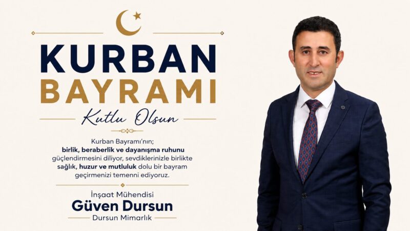 Kurban Bayramı’nın; birlik, beraberlik ve dayanışma ruhunu güçlendirmesini diliyor, sevdiklerinizle
