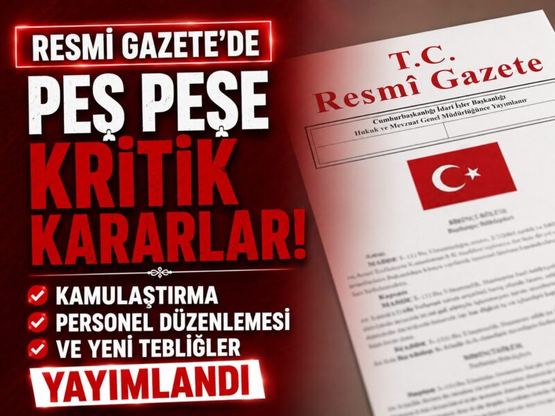 8 Mayıs 2026 tarihli Resmi Gazete’de arazi toplulaştırmasından acele kamulaştırma