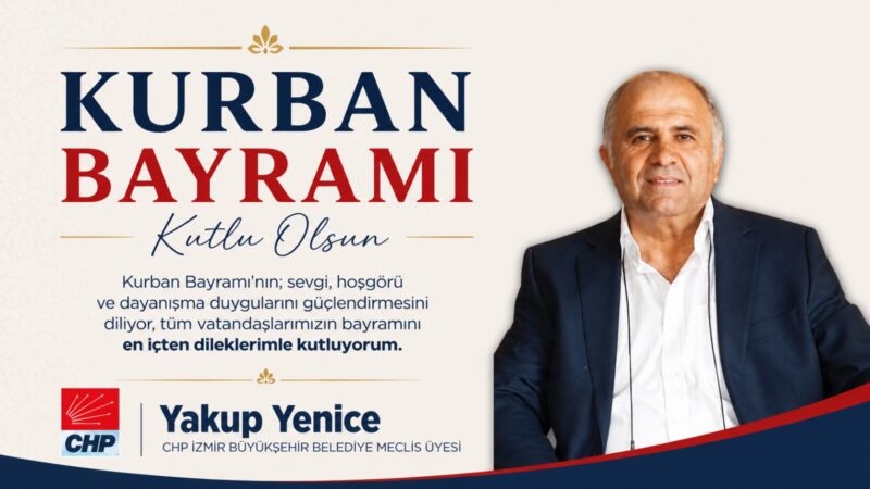 Kurban Bayramı’nın; sevgi, hoşgörü ve dayanışma duygularını güçlendirmesini diliyor, tüm