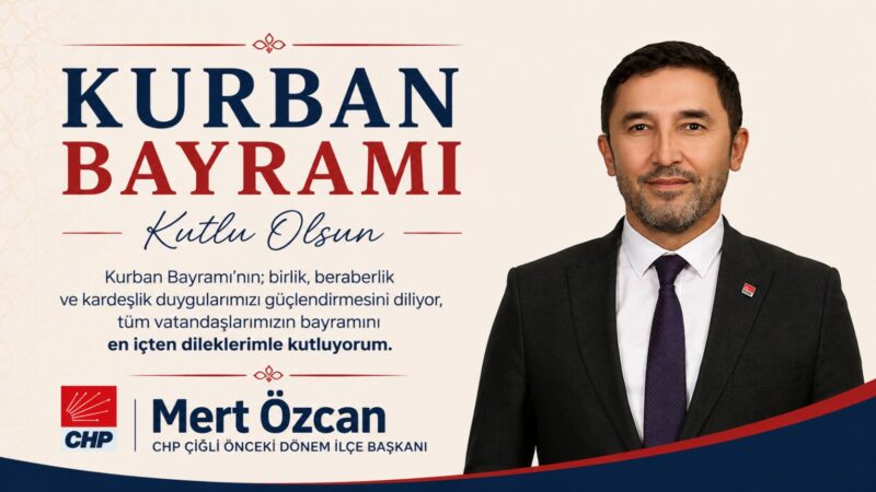 Kurban Bayramı’nın; birlik, beraberlik ve kardeşlik duygularımızı güçlendirmesini diliyor, tüm