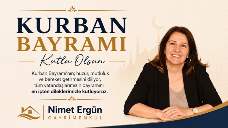 Kurban Bayramı’nın; huzur, mutluluk ve bereket getirmesini diliyor, tüm vatandaşlarımızın