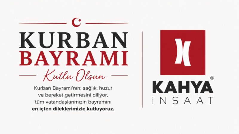 Kurban Bayramı’nın; sağlık, huzur ve bereket getirmesini diliyor, tüm vatandaşlarımızın