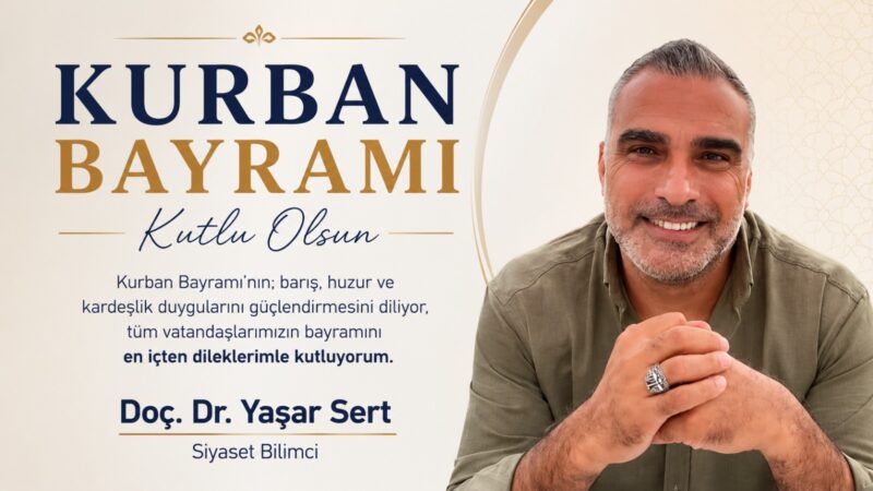Kurban Bayramı’nın; barış, huzur ve kardeşlik duygularını güçlendirmesini diliyor, tüm