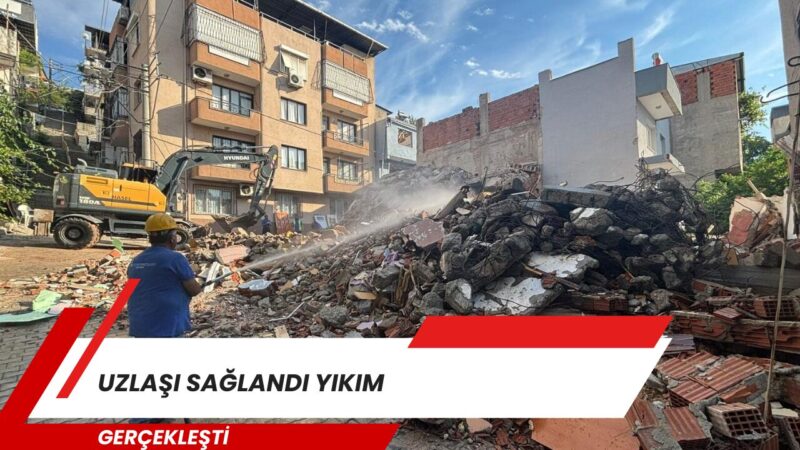 İzmir Büyükşehir Belediyesi’nin yapımını sürdürdüğü Buca Onat Tüneli’nin etkileşim alanında