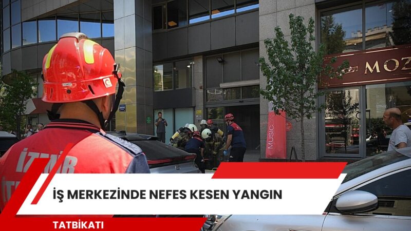 
İzmir’in Konak ilçesindeki Türk Eğitim Vakfı’nda gerçekleştirilen yangın tatbikatı gerçeğini