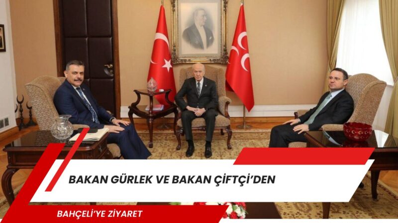 Akın Gürlek ile Mustafa Çiftçi, Devlet Bahçeli’yi ziyaret etti. Gerçekleşen