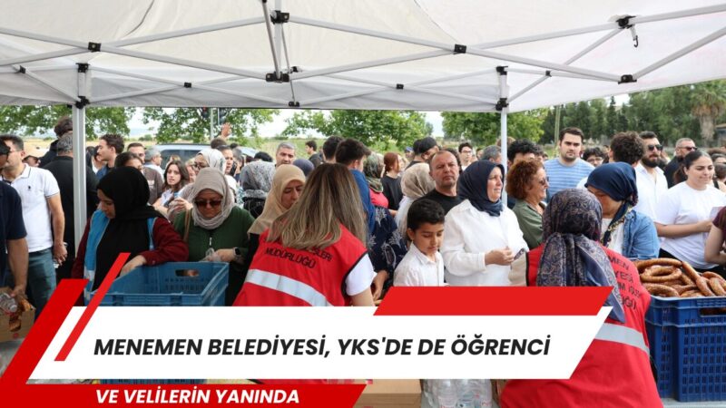 Menemen Belediyesi, eğitim öğretim yılı boyunca verdiği eğitim desteklerini, YKS