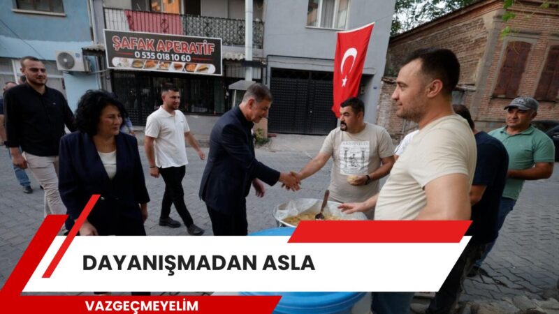 İzmir Büyükşehir Belediye Başkanı Dr. Cemil Tugay, hoşgörü, sevgi ve