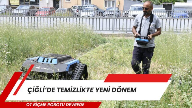 Çiğli Belediyesi, park ve yeşil alanların bakımında teknolojiyi hizmet süreçlerine