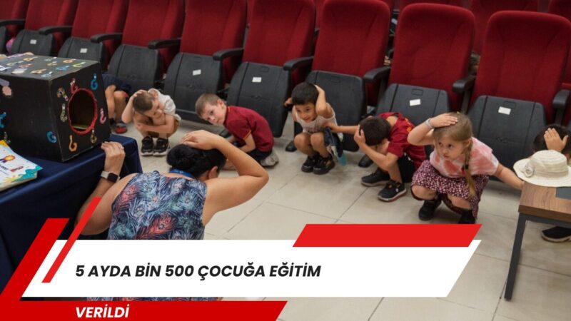 İzmir Büyükşehir Belediyesi, afetlere dirençli bir toplum hedefiyle okul öncesi