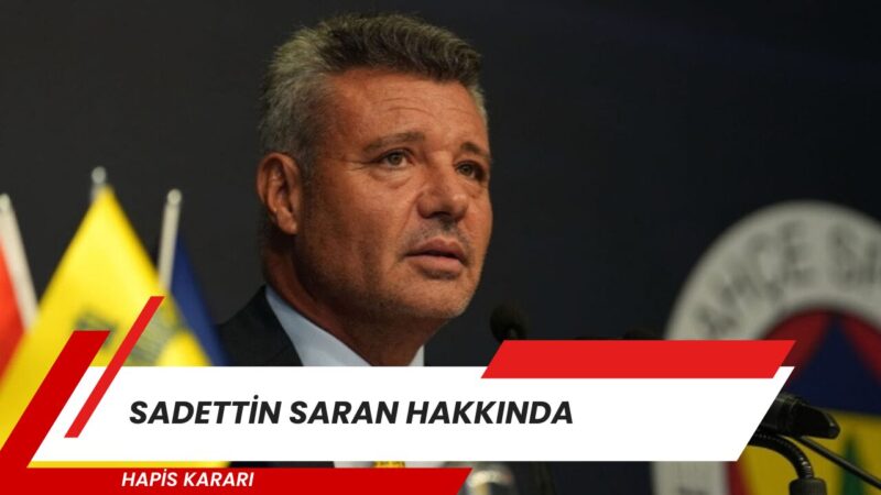 Fenerbahçe Kulübü Başkanı Sadettin Saran’ın, yasa dışı bahis reklamı ve