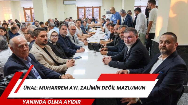 AK Parti Karşıyaka Belediye Meclisi Grup Başkanvekili Hasan Ünal, Muharrem