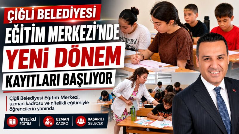 Çiğli Belediyesi’nin öğrencilere ücretsiz eğitim desteği sunduğu Çiğli Belediyesi Eğitim