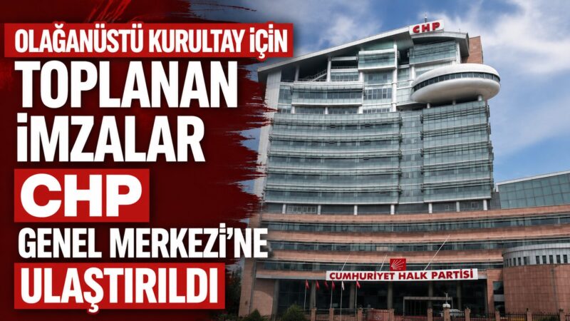 Cumhuriyet Halk Partisi’nde mutlak butlan kararının ardından başlayan olağanüstü kurultay