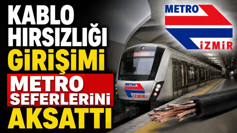 İzmir Metrosu’nun Bölge ve Sanayi istasyonları arasında sinyal sistemini besleyen