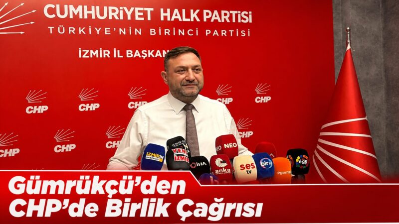 Cumhuriyet Halk Partisi (CHP) İzmir İl Başkanı Utku Gümrükçü, İl