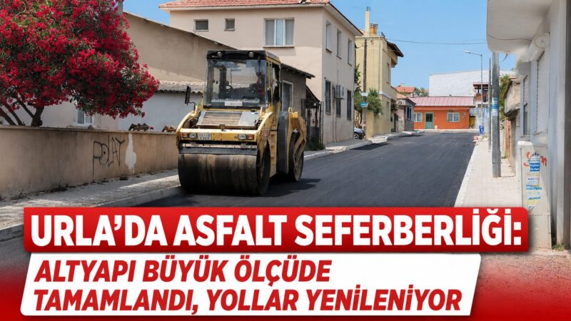 Urla Belediyesi, yol yenileme çalışmalarını kapsamlı bir yatırım programıyla sürdürüyor.