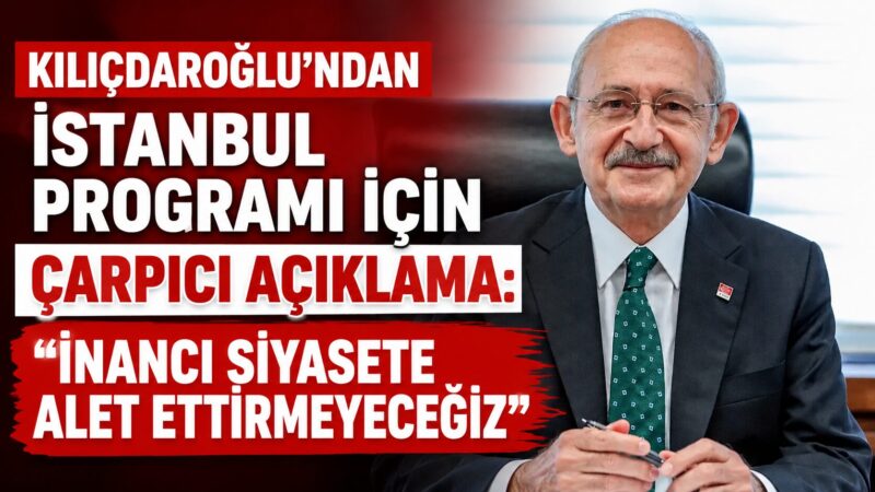 CHP Genel Başkanı Kemal Kılıçdaroğlu, Muharrem ayı kapsamında İstanbul'da düzenlenmesi