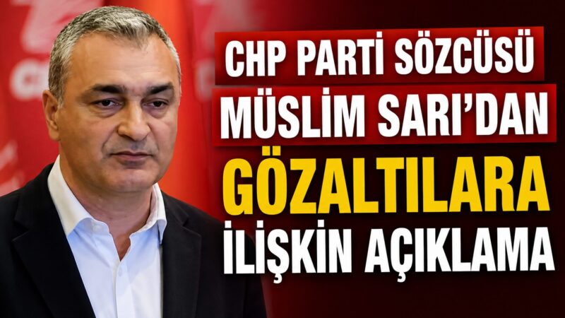 CHP Parti Sözcüsü Müslim Sarı, Balçova Belediye Başkanı Onur Yiğit