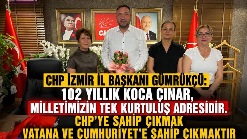 CHP İzmir İl Başkanlığı görevine başlayan Utku Gümrükçü’nün ardından il