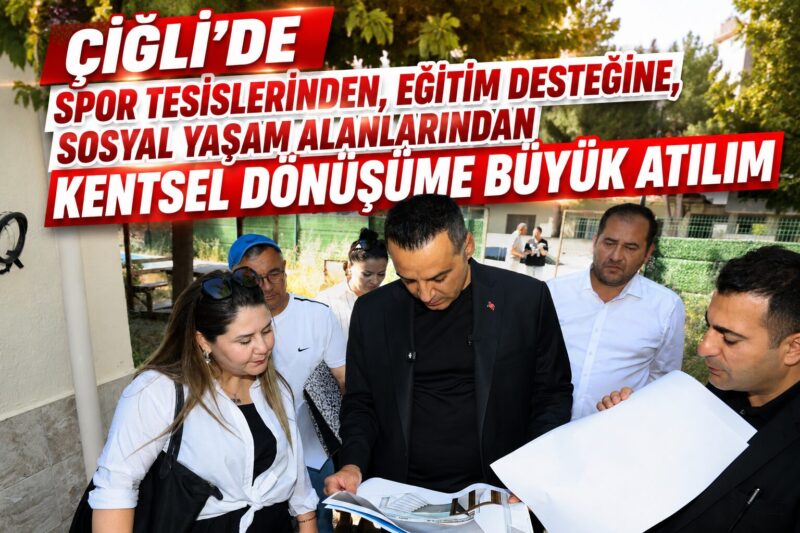 Çiğli Belediyesi, ilçenin dört bir yanında sürdürdüğü altyapı, üstyapı, spor,