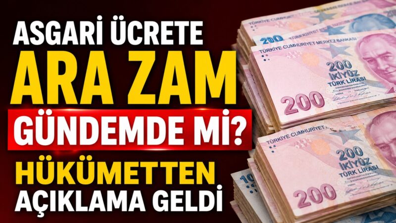 Temmuz ayına yaklaşılırken milyonlarca çalışanın merakla beklediği asgari ücrete ara