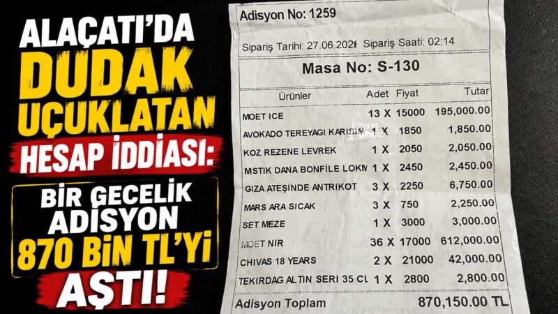 İzmir'in gözde turizm merkezlerinden Alaçatı, bu kez sosyal medyada paylaşılan