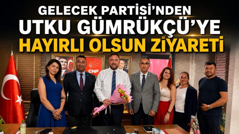 Cumhuriyet Halk Partisi İzmir İl Başkanlığı görevine Utku Gümrükçü nün