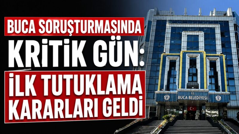 Buca Belediyesi'ne yönelik yürütülen soruşturmada adli süreç hız kazandı. Operasyon