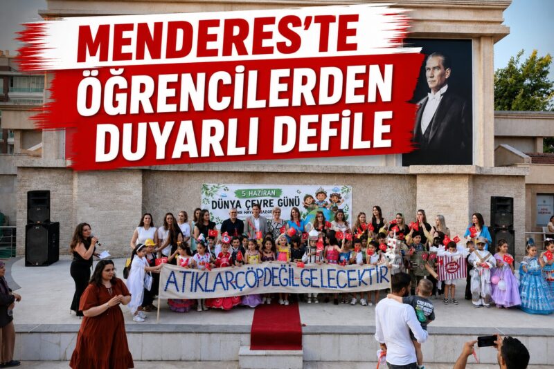 Menderes Belediyesi, Nene Hatun Anaokulu öğrencileri ile birlikte geri dönüşüm