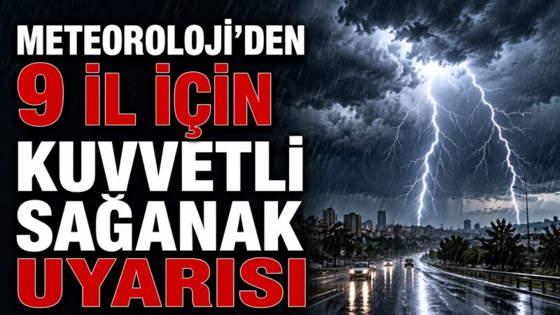 Meteoroloji Genel Müdürlüğü, yurdun bazı bölgelerinde etkili olması beklenen kuvvetli