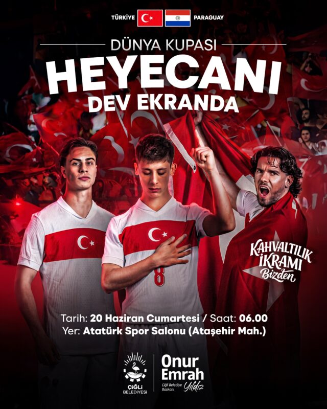 Çiğli Belediyesi, A Milli Futbol Takımı'nın 2026 Dünya Kupası yolculuğundaki