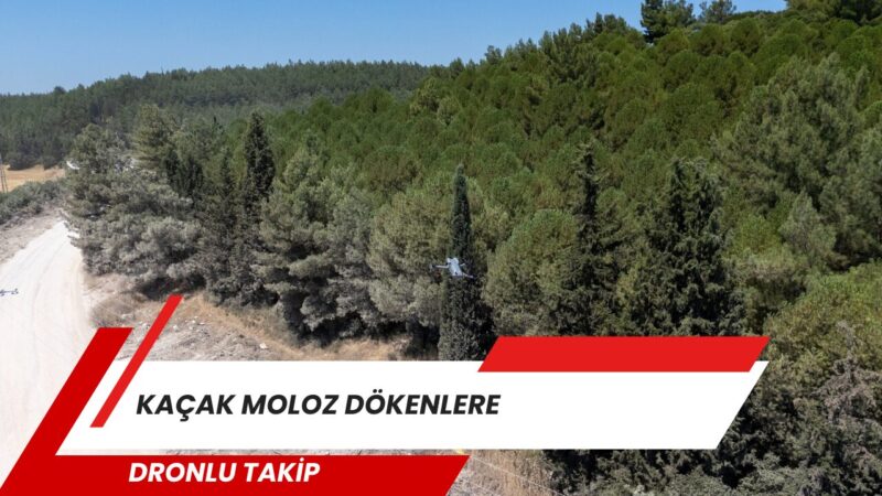 İzmir Büyükşehir Belediyesi, kaçak hafriyat dökümlerine karşı dron destekli denetimlerle